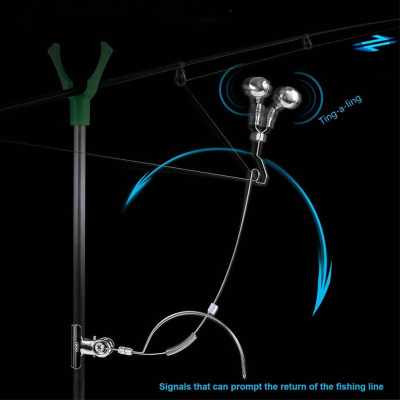 Fish Alarm - Meeresangeln, Karpfenangeln, Casting-Angeln, Buchtangeln, Alarm, Edelstahlklingel,