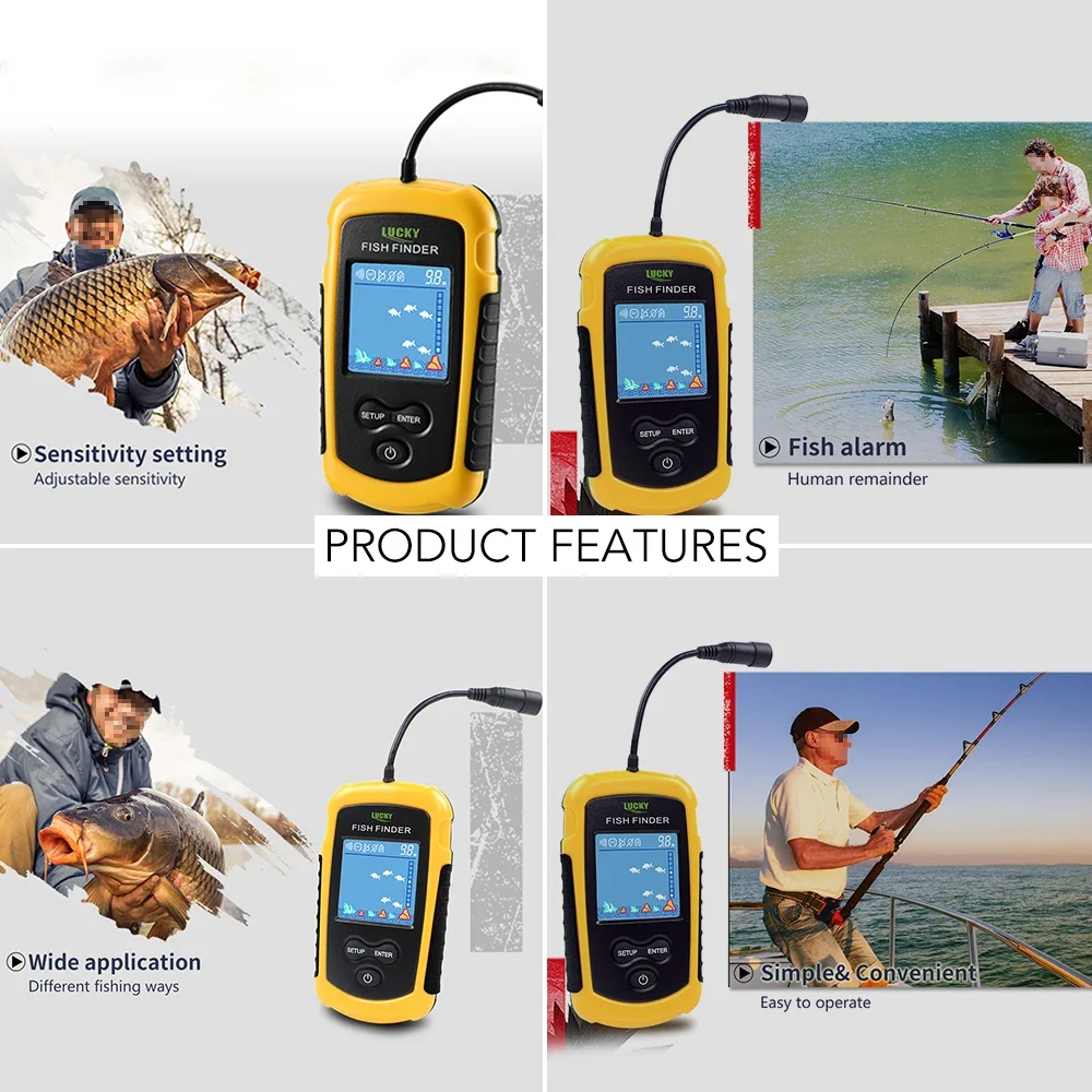 Lucky LCD-Farbbildschirm, trag – Fish Finder Gps Bewertung und Preis